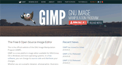 Desktop Screenshot of gimp.org