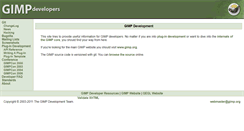 Desktop Screenshot of developer.gimp.org