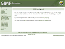Tablet Screenshot of developer.gimp.org